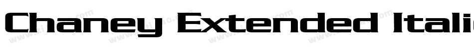 Chaney Extended Italic字体转换